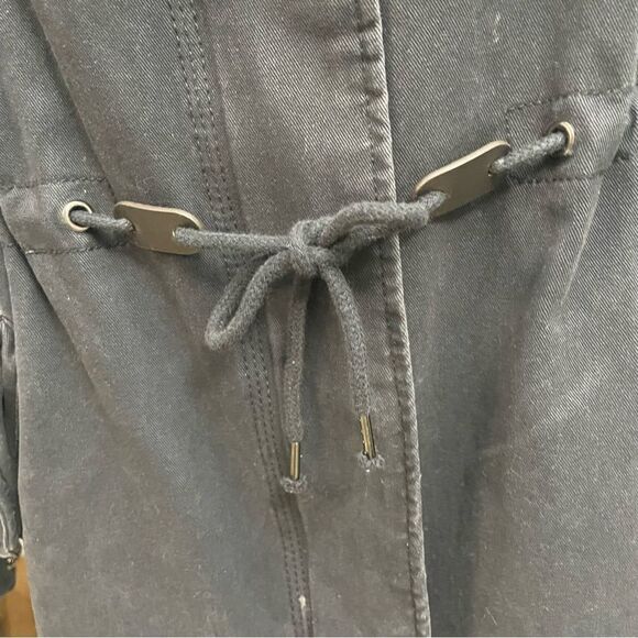 SUPERDRY Pacific Patch Parka Hooded Jacket‎ Black, full zip size US 8/ Medium - Picture 6 of 13